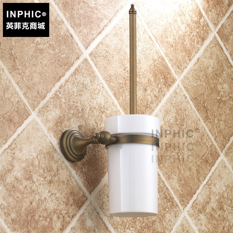 INPHIC-仿古衛浴壁掛擺飾馬桶杯全銅馬桶刷杯架馬桶刷架廁所刷廁所歐式復古-A款