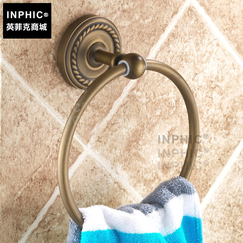 INPHIC-仿古浴室壁掛擺飾 全銅毛巾環 毛巾圈 毛巾掛歐式復古毛巾環 毛巾掛