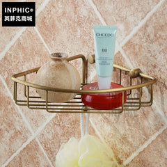 INPHIC-仿古全銅轉角籃/三角置物架/轉角架帶掛鉤