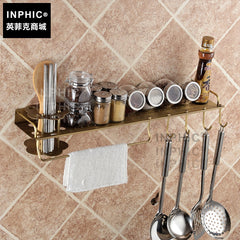 INPHIC-仿古全銅置物架 歐式浴室置物架 廚房壁掛擺飾 廚房掛架 衛浴五金壁掛擺飾