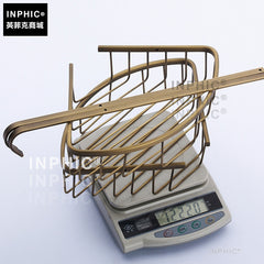 INPHIC-全銅仿古復古三角架置物籃 浴室置物架 歐式三角籃網籃浴室轉角架