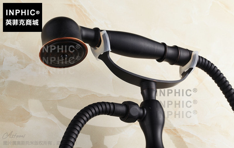 INPHIC-全銅復古花灑 全銅 簡易淋浴器 淋浴套裝 黑古銅花灑 冷熱水龍頭
