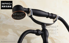 INPHIC-全銅復古花灑 全銅 簡易淋浴器 淋浴套裝 黑古銅花灑 冷熱水龍頭