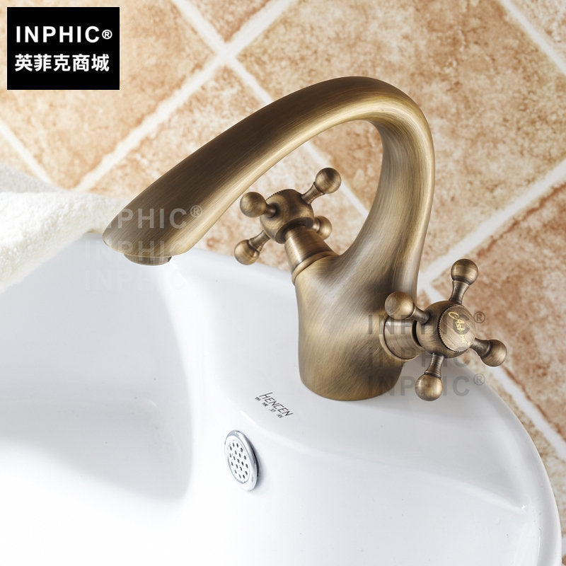 INPHIC-仿古水龍頭 全銅 復古龍頭 歐式復古龍頭 臉盆龍頭 冷熱水龍頭