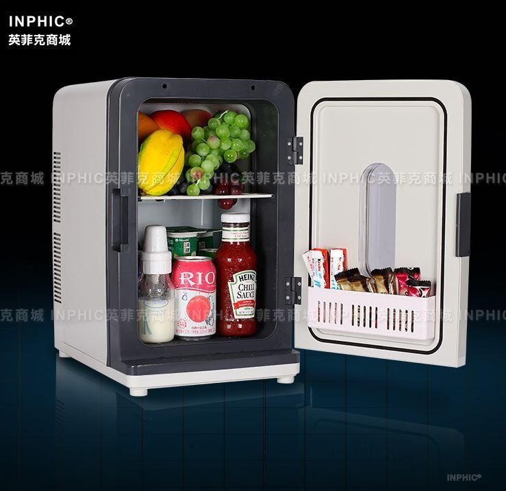 INPHIC-迷你小冰箱小型家用製冷車載冰箱車家兩用冷藏箱