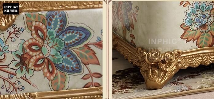 INPHIC-歐式復古奢華紙巾盒美式家居創意抽紙盒裝飾品工藝品-E款