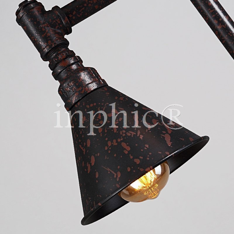 INPHIC-北歐風格美式鄉村燈具工業風鐵藝燈客廳床頭臥室書房復古水管落地燈具 單頭