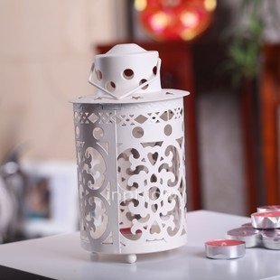 INPHIC-歐式鏤空懸掛帶鐵藝蠟燭檯燈擺飾 浪漫道具禮品擺設