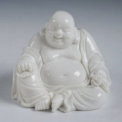 INPHIC-佛像 德化陶瓷裝飾品工藝品 4吋提珠彌勒佛陶瓷佛像