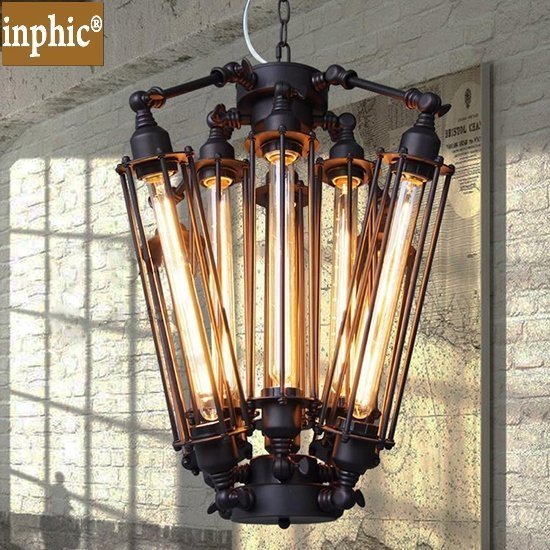 INPHIC-美式鄉村復古工業歐式餐廳吧臺臥室陽臺金屬朋克八個性吊燈