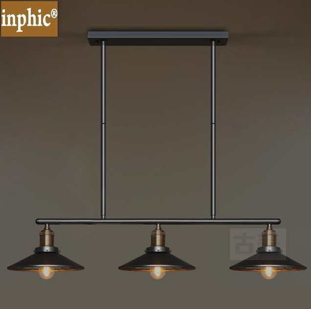 INPHIC-北歐美式鄉村吊燈吧臺餐咖啡廳酒吧客廳辦公室工業風復古簡約吊燈 不附鏡面