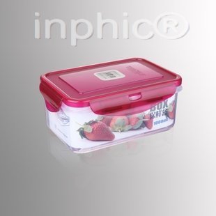 INPHIC-長方形保鮮盒 可加熱可冷凍 飯盒密封保鮮盒 1L10個一包裝