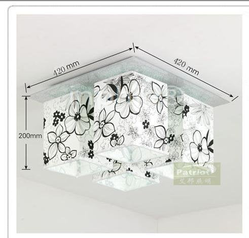 INPHIC-韓式時尚簡約布藝吸頂燈具水晶餐廳燈飾