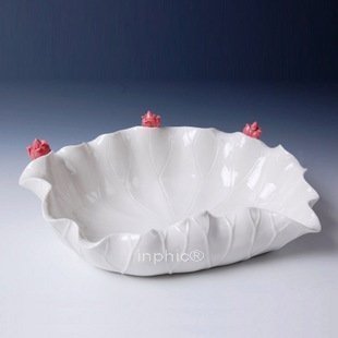 INPHIC-宗教 荷葉果盤供盤佛具12吋水果盤創意家居飾品擺飾