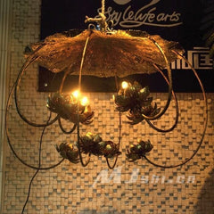 INPHIC-東南亞風格客廳臥室書房床頭燈飾燈具 8盞蓮花吊燈