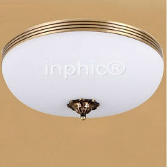 INPHIC-歐式簡約全銅燈具臥室吸頂燈書房燈房間燈 8084吸頂