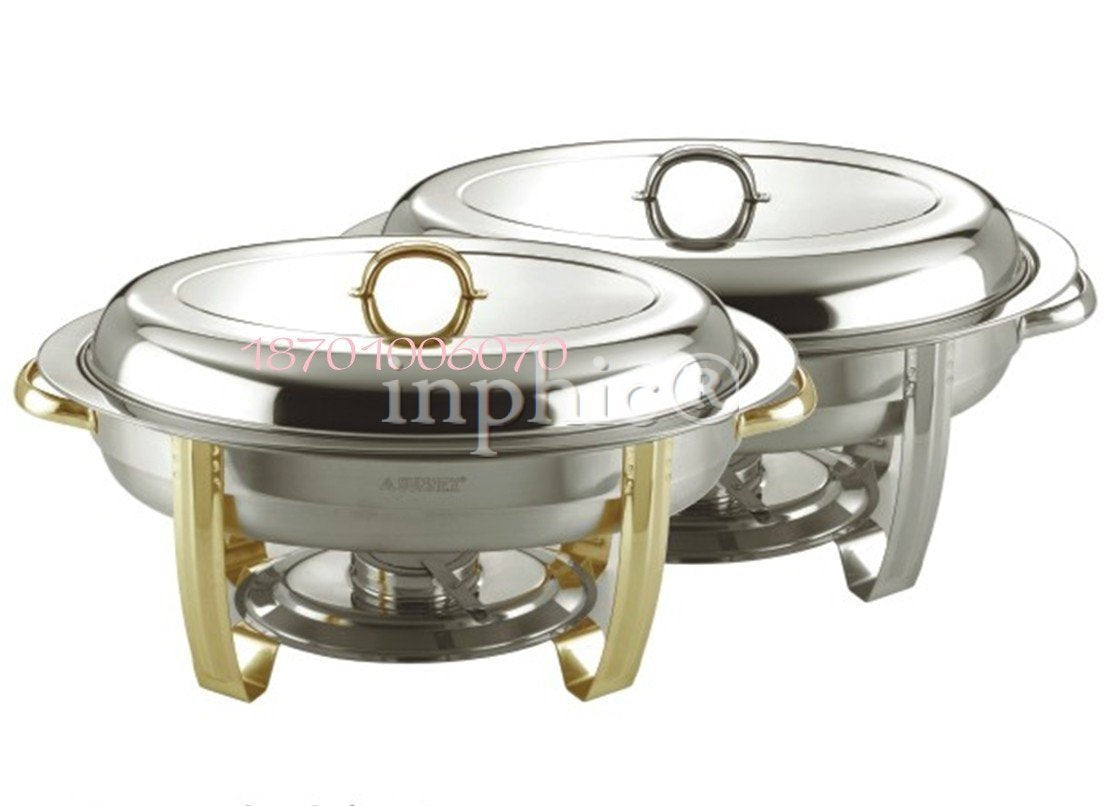 INPHIC-全鋼橢圓形自助餐爐加厚自助餐爐