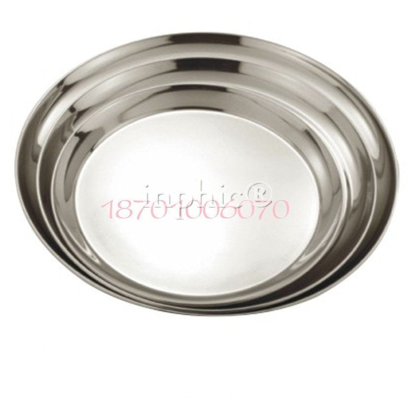 INPHIC-圓形不鏽鋼託盤 不鏽鋼盤 盆 水果盆 點心盤 多用盤