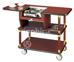 INPHIC-咖啡煮熟車 鮑魚車 三層服務車 五星級飯店用品手推車