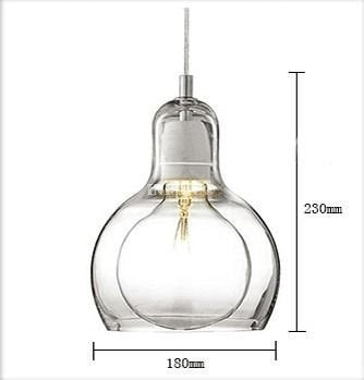 INPHIC-創意個性吧檯燈 餐廳書房臥室簡約現代led 球形葫蘆玻璃吊燈  大款