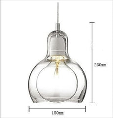 INPHIC-創意個性吧檯燈 餐廳書房臥室簡約現代led 球形葫蘆玻璃吊燈  大款