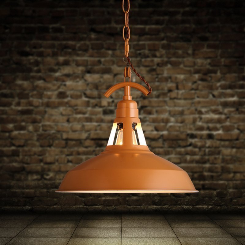 INPHIC-北歐後現代餐廳鐵藝鍋蓋燈 吧臺咖啡店 簡約辦公室吊燈