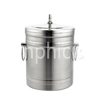 INPHIC-2.0升 雙層不鏽鋼帶蓋保鮮冰桶 酒桶 雙層保溫 手提冰粒桶