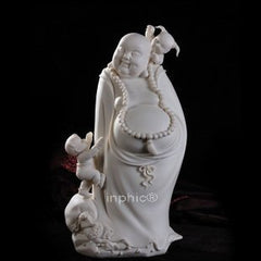 INPHIC-佛像 陶瓷佛像瓷器工藝品家居擺飾童子戲彌勒