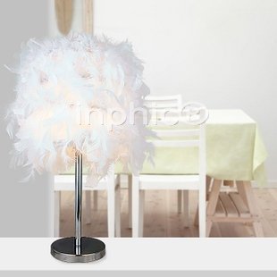 INPHIC-現代簡約不鏽鋼羽毛檯燈床頭燈客廳家裝家居燈具