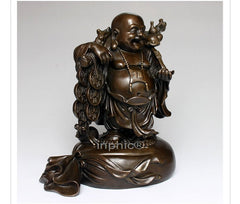 INPHIC-宗教 開光純銅大型彌勒佛擺件 布袋佛仿古創意家居裝飾工藝品禮品