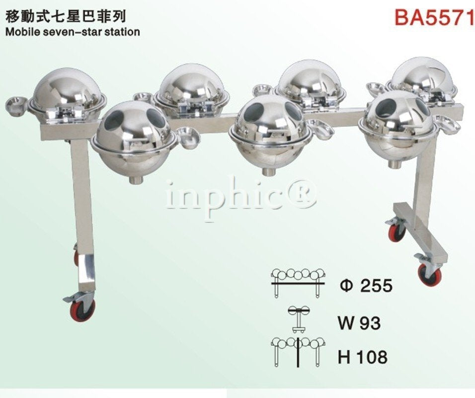 INPHIC-自助餐爐移動式七星列 保溫餐爐宴會爐