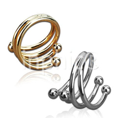 INPHIC-四珠彈弓螺旋餐巾扣 口巾環西餐扣餐扣 餐巾圈餐巾環酒店宴會7#8# 金