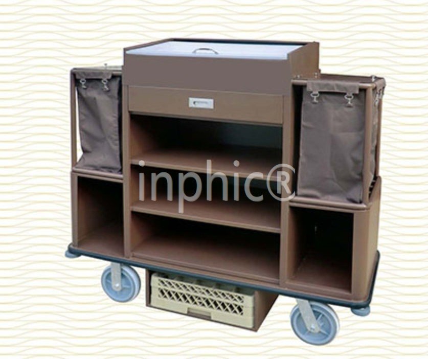 INPHIC-飯店賓館客房手推工作車保潔車清潔車布袋 服務車房口車