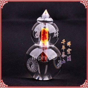 INPHIC-開光一帆風順金葫蘆白水晶招財符 生肖蛇開運物保平安