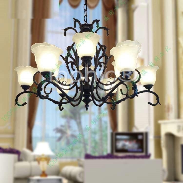 INPHIC-古典吊燈12頭後現代豪華燈具家裝燈飾大型鐵藝大直徑歐式