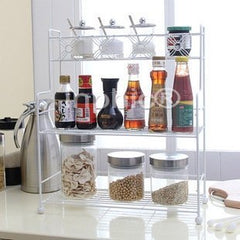 INPHIC-三層調味架2個S掛鉤[白色]