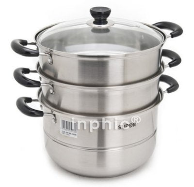 INPHIC-原裝韓國立廚三層不鏽鋼蒸鍋 無磁複合多層底蒸鍋