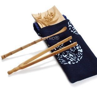 INPHIC-茶具 天然原竹手工竹雕精品 水仙花茶道五件套 多款茶道配件