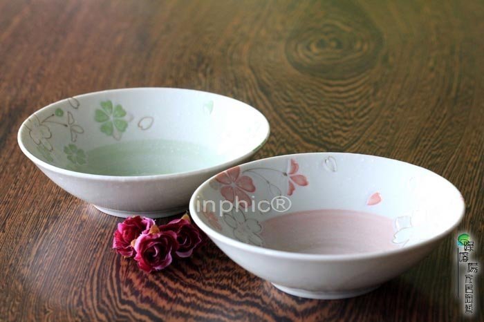 INPHIC-陶瓷餐具雪花釉櫻花淺碗大盤大碗創意瓷泡麵碗湯碗麵碗