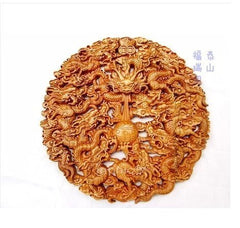 INPHIC-宗教 群龍聚首 開光桃木九龍掛件 避邪 高檔禮品