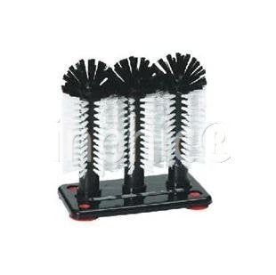 INPHIC-洗杯刷組件 廚房酒吧吧台刷杯器 固定式洗杯器 三頭杯刷 山形杯刷 山形