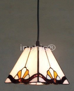 INPHIC-特價促銷 16CM古典吊燈 彩色玻璃 簡約金泉花 迷你吧臺臺小吊燈