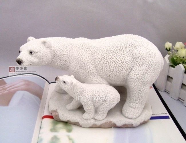 INPHIC-陶瓷工藝品珠絨工藝時尚家居擺設飾品北極熊