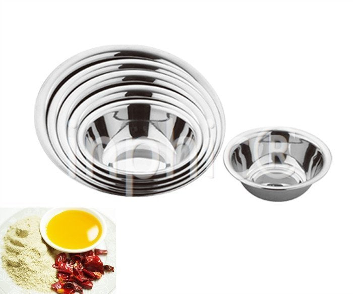 INPHIC-加厚不鏽鋼碼斗配菜盆拌料盆調料盆物盆裝菜碟20cm