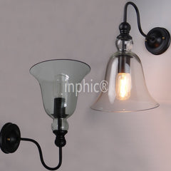 INPHIC-北歐 後現代鐵藝倉庫工業復古酒吧走道愛迪生玻璃喇叭庭院吊燈