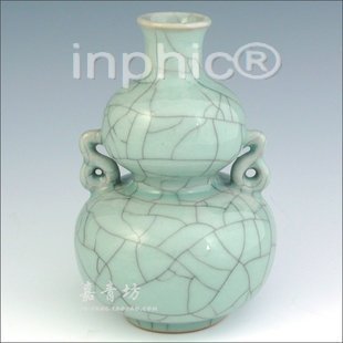 INPHIC-葫蘆瓶 金絲鐵線 復古瓷 家居裝飾 青瓷擺飾