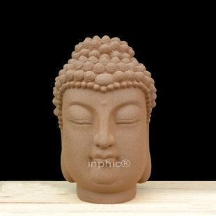 INPHIC-宗教 釋迦牟尼頭像 佛像 家居客廳裝飾擺設擺飾 陶瓷開光工藝品