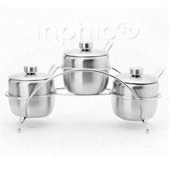 INPHIC-調味罐 調味瓶 糖罐 調味架 不鏽鋼 加厚砂光配勺 外銷歐洲