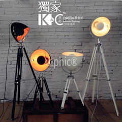 INPHIC-loft北歐復古 原創客廳臥室書房燈 鐵藝布藝燈罩鐵三角檯燈