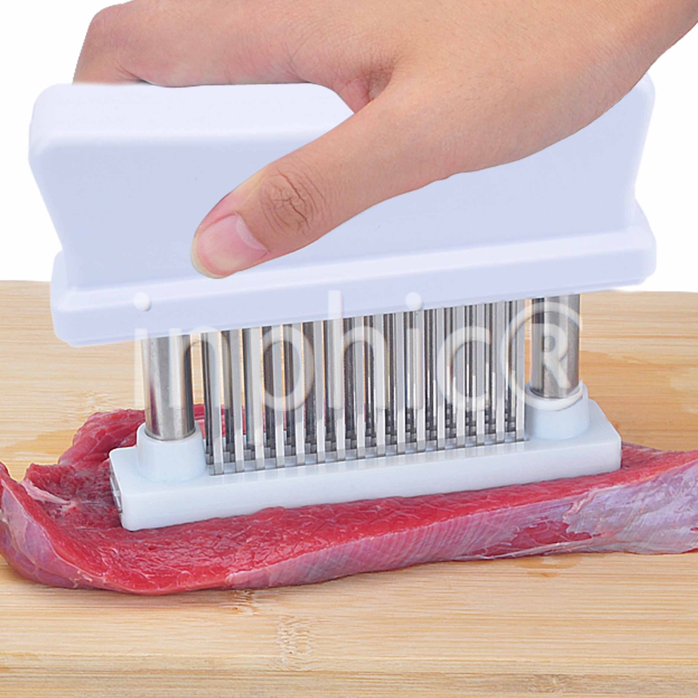 INPHIC-凹柄款松肉斷筋刀牛筋刀嫩肉器肉針鋒利48齒48針插松肉器肉錘